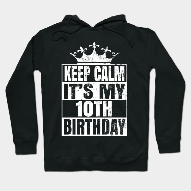 10 Years Old - 10th Birthday Vintage Retro Gift Hoodie by Grabitees